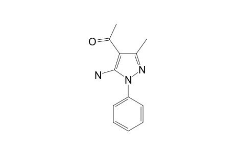 1-(5-amino-3-methyl-1-phenylpyrazol-4-yl)ethanone