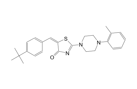 (5E)-5-(4-tert-butylbenzylidene)-2-[4-(2-methylphenyl)-1-piperazinyl]-1,3-thiazol-4(5H)-one
