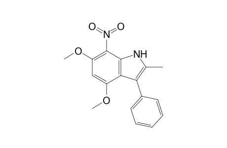 4,6-Dimethoxy-2-methyl-7-nitro-3-phenylindole