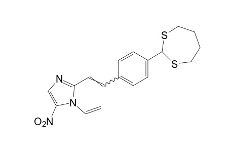 2-[p-(1,3-Dithiepan-2-yl)styryl]-5-nitro-1-vinylimidazole