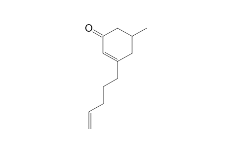 5-Methyl-3-(pent-4-en-1-yl)cyclohex-2-en-1-one