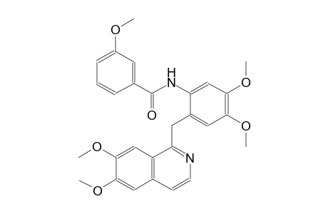 N-{2-[(6,7-dimethoxy-1-isoquinolinyl)methyl]-4,5-dimethoxyphenyl}-3-methoxybenzamide
