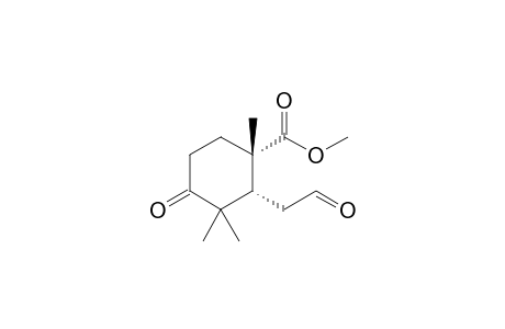 Methyl 1,3,3-trimethyl-2-(2-oxoethyl)-4-oxocyclohexan-1-carboxylate