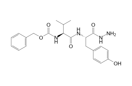 L-N-(N-carboxy-L-valyl)tyrosine, N-benzyl ester, hydrazide