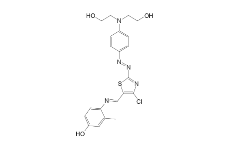 2-{4-[Bis(2-Hydroxyethyl)amino]phenylazo}-4-chloro-5-(4-hydroxy-2-methylphenyliminomethyl)thiazole