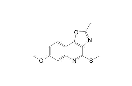 7-Methoxy-2-methyl-4-methylsulfanyloxazolo[4,5-c]quinoline