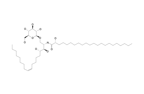 1-O-BETA-D-GLUCOPYRANOSYL-(2S,3S,4R,9Z)-2-[(2R)-2-HYDROXYDOCOSANOYLAMINO]-9-OCTADECENE-1,3,4-TRIOL