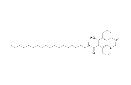 2H-1,3-benzoxazine-7-carboxamide, 3,4-dihydro-6-hydroxy-3-methyl-N-octadecyl-5,8-dipropyl-
