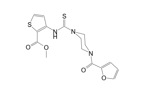 2-thiophenecarboxylic acid, 3-[[[4-(2-furanylcarbonyl)-1-piperazinyl]carbonothioyl]amino]-, methyl ester