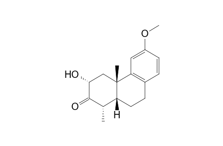 2.alpha.-Hydroxy-12-methoxy-18-nor-5.beta.-podocarpa-8,11,13-trien-3-one