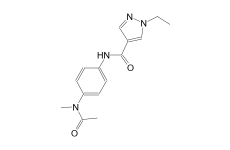N-{4-[acetyl(methyl)amino]phenyl}-1-ethyl-1H-pyrazole-4-carboxamide