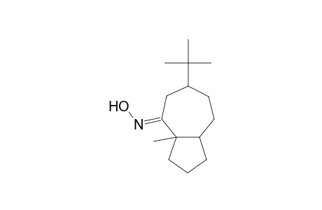 4-t-Butyl-1-methylbicyclo[5.3.0]decan-2-one oxime