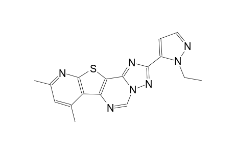 2-(1-ethyl-1H-pyrazol-5-yl)-7,9-dimethylpyrido[3',2':4,5]thieno[2,3-e][1,2,4]triazolo[1,5-c]pyrimidine