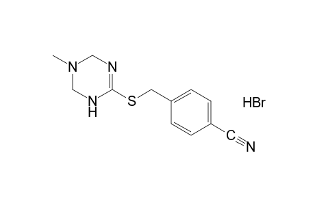 alpha-[(5-methyl-1,4,5,6-tetrahydro-s-triazin-2-yl)thio]-p-tolunitrile, monohydrobromide