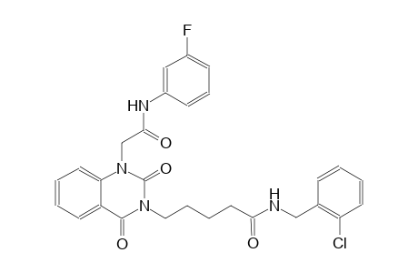 N-(2-chlorobenzyl)-5-(1-[2-(3-fluoroanilino)-2-oxoethyl]-2,4-dioxo-1,4-dihydro-3(2H)-quinazolinyl)pentanamide