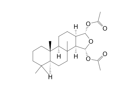 18-Nor-16-oxaandrostane-15,17-diol, 4,4,8-trimethyl-, diacetate, (5.alpha.,13.alpha.,15.alpha.,17.alpha.)-