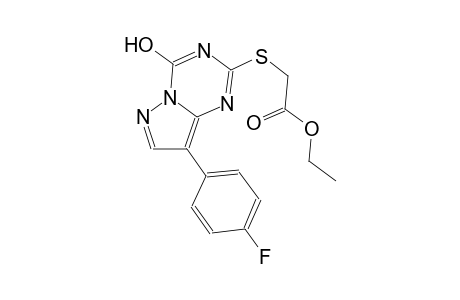 acetic acid, [[8-(4-fluorophenyl)-4-hydroxypyrazolo[1,5-a][1,3,5]triazin-2-yl]thio]-, ethyl ester