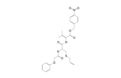 PARA-NITROBENZYL-2-[3'-ALLYLTHIO)-2'-PHENOXYACETYLAMINO)-PROPIONYLAMINO]-3-METHYLBUT-2-ENOATE