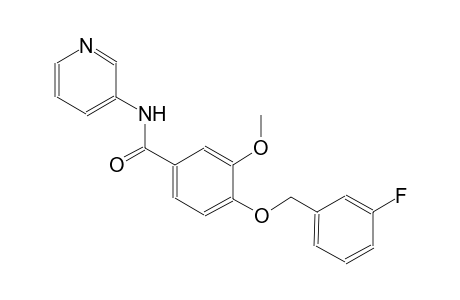 benzamide, 4-[(3-fluorophenyl)methoxy]-3-methoxy-N-(3-pyridinyl)-