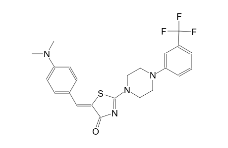 (5Z)-5-[4-(dimethylamino)benzylidene]-2-{4-[3-(trifluoromethyl)phenyl]-1-piperazinyl}-1,3-thiazol-4(5H)-one