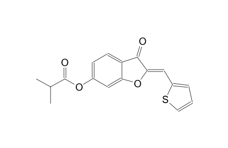propanoic acid, 2-methyl-, (2Z)-2,3-dihydro-3-oxo-2-(2-thienylmethylene)benzofuranyl ester