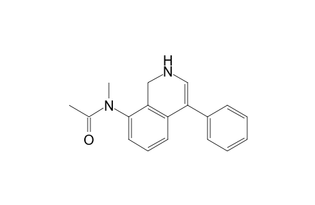 N-Methyl-4-phenyl-8-acetamido-1,2-dihydroisoquinoline