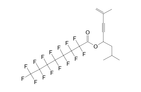 Pentadecafluorooctanoic acid, 2,7-dimethyloct-1-en-3-yn-5-yl ester