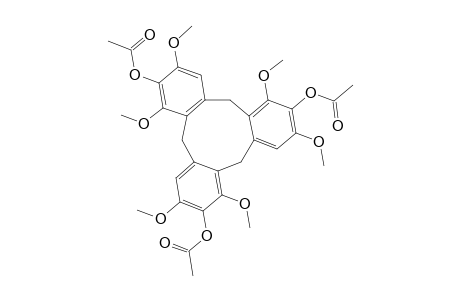 TRIACETATE-OF-10,15-DIHYDRO-1,3,6,8,11,13-HEXAMETHOXY-2,7,12-TRIOL-5H-TRIBENZO-[A,D,G]-CYCLONONENE