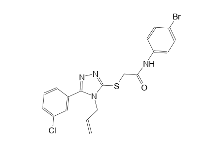 2-{[4-allyl-5-(3-chlorophenyl)-4H-1,2,4-triazol-3-yl]sulfanyl}-N-(4-bromophenyl)acetamide