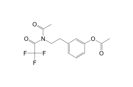 2-(3-acetoxyphenyl)-N-(trifluoroacetyl)-N-acetyl-ethylamine
