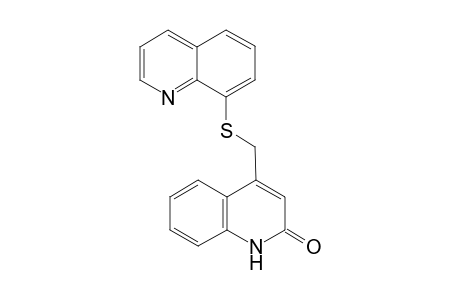 2(1H)-Quinolinone, 4-[(8-quinolinylthio)methyl]-