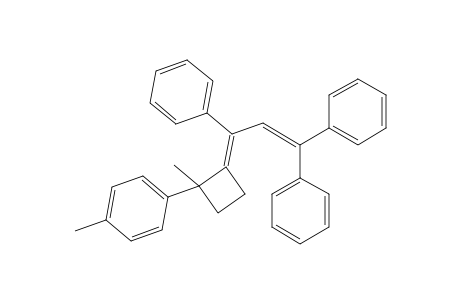 1-Methyl-1-(p-methylphenyl)-2-[1,3,3-triphenylprop-2-en-1-ylidene]cyclobutane