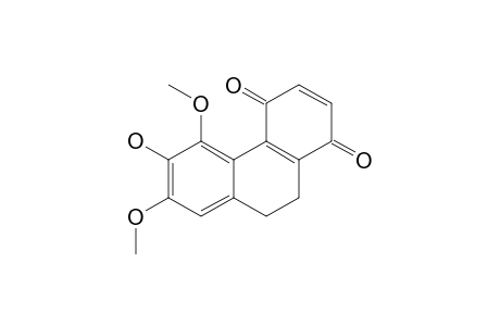 CALANQUINONE_C;6-HYDROXY-5,7-DIMETHOXY-9,10-DIHYDRO-1,4-PHENATHRENEQUINONE