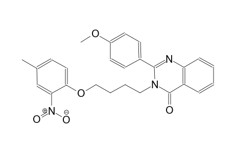 2-(4-methoxyphenyl)-3-[4-(4-methyl-2-nitrophenoxy)butyl]-4(3H)-quinazolinone