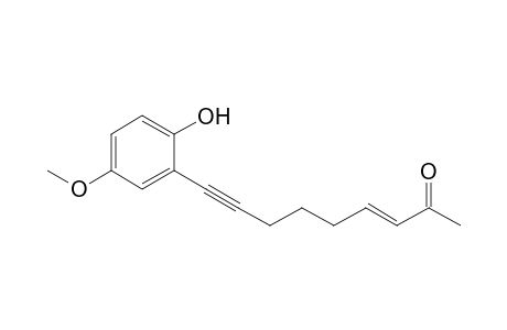 (E)-9-(2-Hydroxy-5-methoxyphenyl)non-3-en-8-yn-2-one