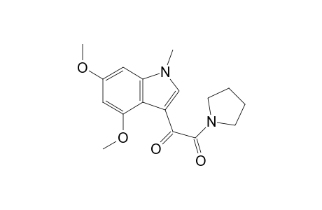1-[(4,6-Dimethoxy-1-methylindol-3-yl)glyoxyloyl]-pyrrolidine