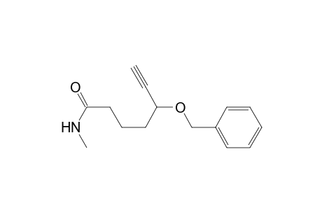 N-methyl-5-benzyloxy-6-heptynamide