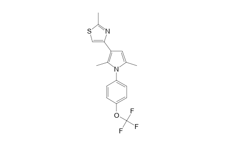 4-[2,5-DIMETHYL-1-(4-TRIFLUOROMETHOXYPHENYL)-1H-PYRROL-3-YL]-2-METHYL-THIAZOLE