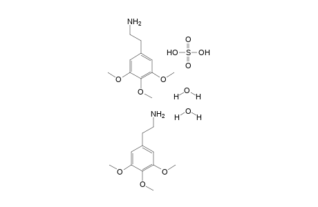 Mescaline sulfate dihydrate in kbr