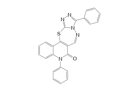 N,10-Diphenyl-(1,2,4)-triazolo[3',4' : 2,3]thiadiazepino[6,7-c]quinolin-6(5H)-one