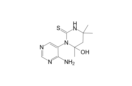 1-(4-amino-5-pyrimidinyl)-6-hydroxy-4,4,6-trimethyl-1,3-diazinane-2-thione