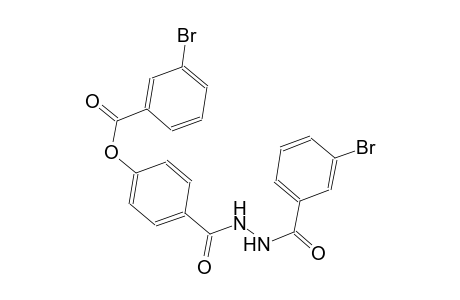 4-{[2-(3-bromobenzoyl)hydrazino]carbonyl}phenyl 3-bromobenzoate