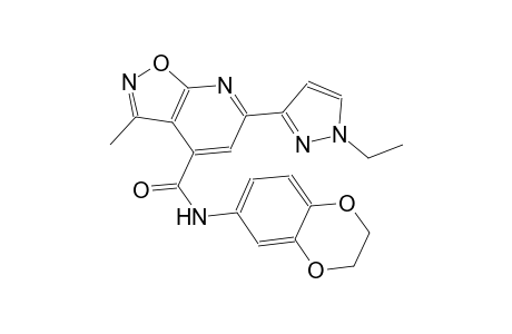 isoxazolo[5,4-b]pyridine-4-carboxamide, N-(2,3-dihydro-1,4-benzodioxin-6-yl)-6-(1-ethyl-1H-pyrazol-3-yl)-3-methyl-