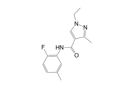 1-ethyl-N-(2-fluoro-5-methylphenyl)-3-methyl-1H-pyrazole-4-carboxamide