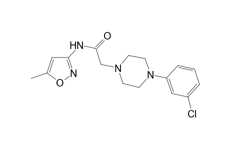 2-[4-(3-chlorophenyl)-1-piperazinyl]-N-(5-methyl-3-isoxazolyl)acetamide
