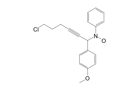 N-[6-CHLORO-1-(4-METHOXY-PHENYL)-HEX-2-YNYL]-N-PHENYL-HYDROXYLAMINE