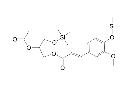 Glycerol <2-acetyl-1-feruloyl->, di-TMS (impure)