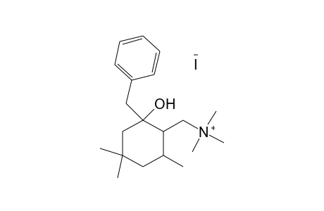 [(2-Benzyl-2-hydroxy-4,4,6-trimethylcyclohexyl)methyl]trimethylammonium iodide