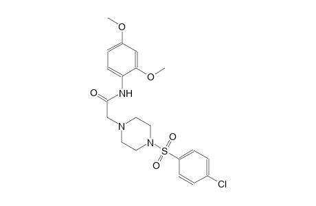 1-piperazineacetamide, 4-[(4-chlorophenyl)sulfonyl]-N-(2,4-dimethoxyphenyl)-