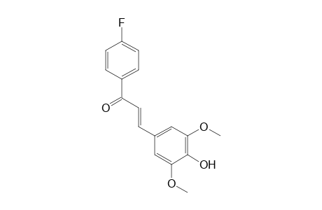 1-(4-Fluorophenyl)-3-(4-hydroxy-3,5-dimethoxyphenyl)-2-propen-1-one